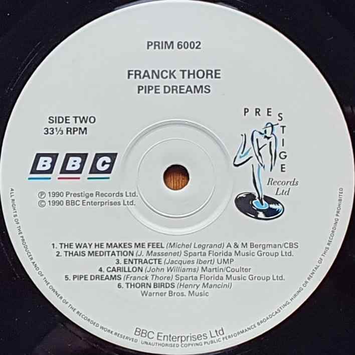 PRIM 6002 Pipe dreams Frank Thore from the BBC records and Tapes library Label